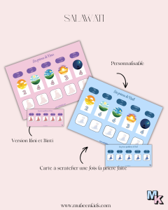 Tableau de prière fille/garçon personnalisable
