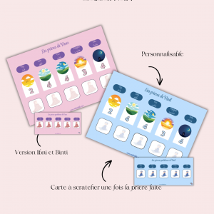 Tableau de prière fille/garçon personnalisable